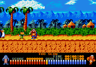 Aquatic Games screenshot 4 for Sega Mega Drive